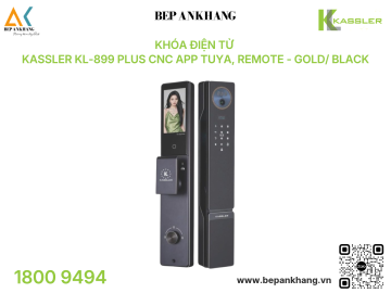 Khóa điện tử Kassler KL-899 Plus CNC App Tuya, Remote - GOLD/ BLACK
